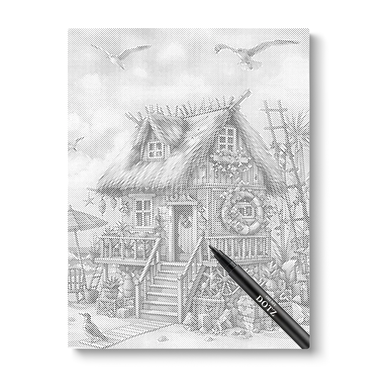 Sahil Evi | Dot Painting | Ultra Detaylı