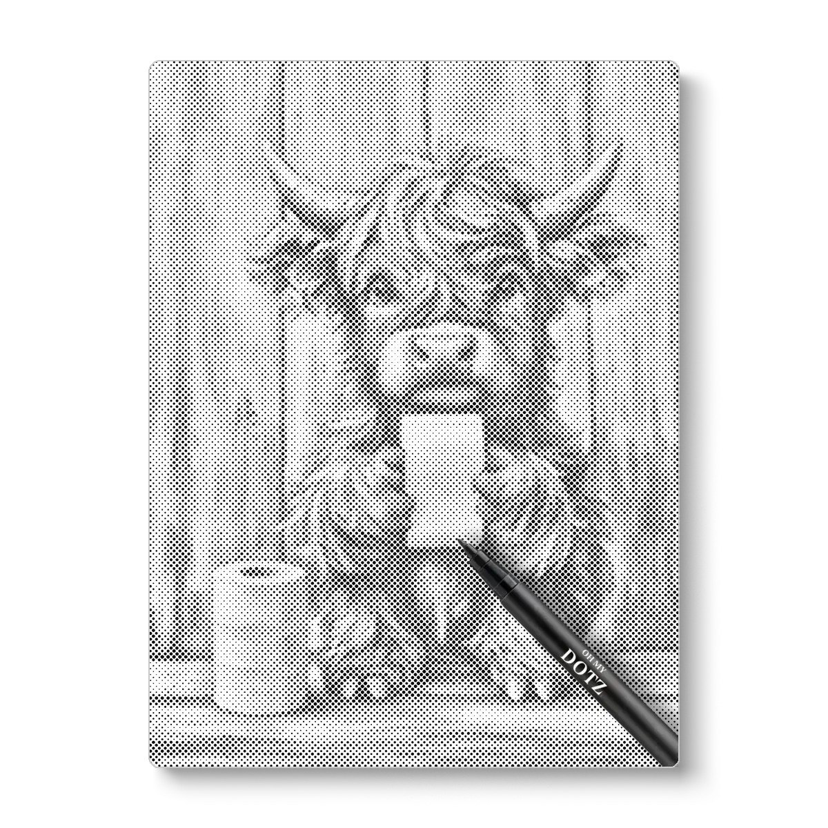 Tuvalet Kağıtlı Dağ Sığırı | Dot Painting