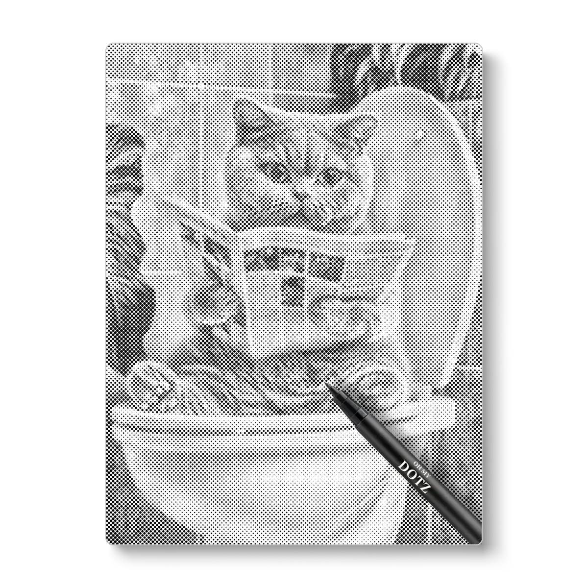 Tuvaletteki Kedi Yavrusu | Dot Painting