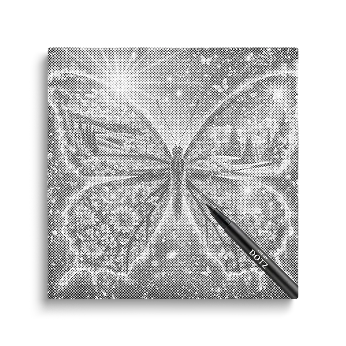 4 Mevsim Kelebek | Dot Painting | Ultra Detaylı